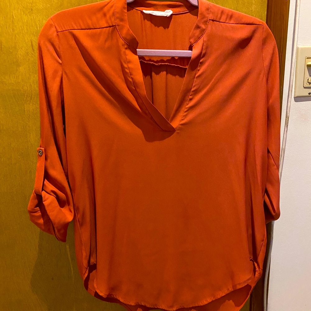 Burnt orange blouse